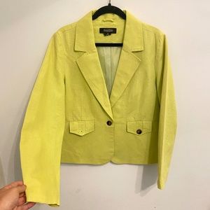 Vintage Peck & Peck Neon Yellow Women's Blazer